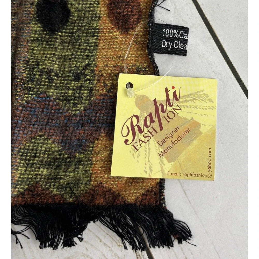 New‎ RAPTI Fair Trade Fashion Multicolor 100% Cashmere Multicolor Scarf 2010